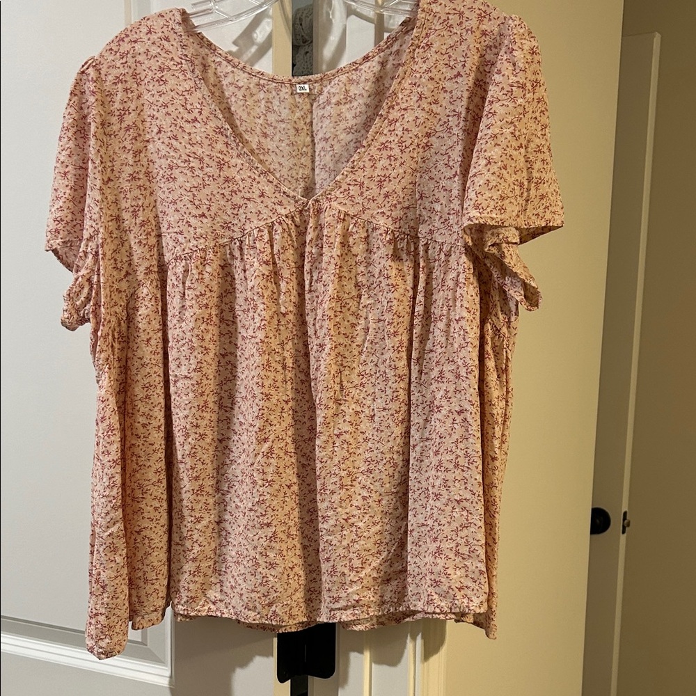 Floral Pink Women's Top